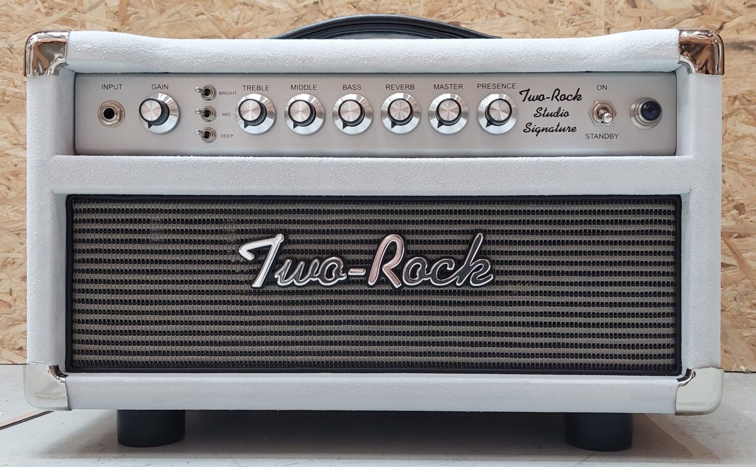 Two Rock Studio signature 35 head white suede/bluesbraker grill