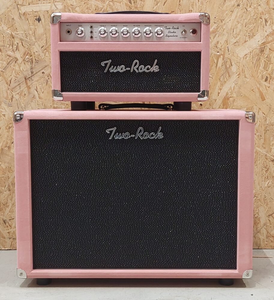 Two Rock Studio signature amplifier set head. 35, with 112'' cab ( *set ) dusty rose suede