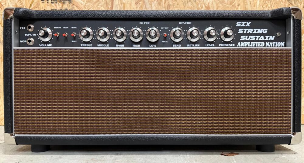 Amplified Nation Six string sustain head 75 , black /oxblood