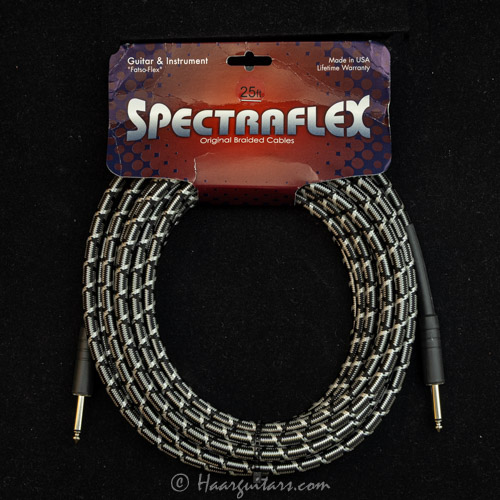 SPECTRAFLEX, Fatso-Flex, 25ft, straight/straight, black/white