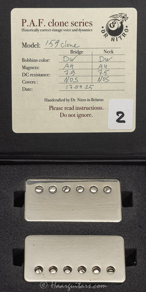 Dr. Nitro, '59 clone, set(2), A4-7.9, A4-7.5, nickel new
