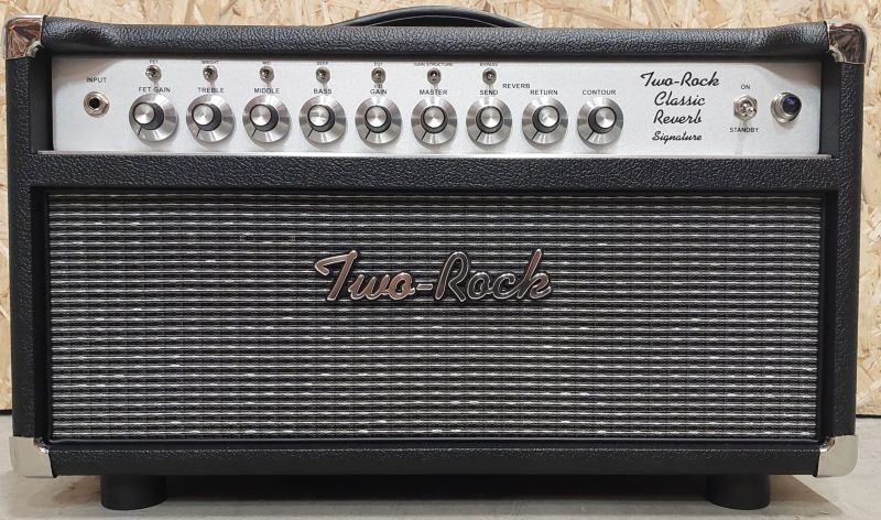 Two Rock Classic reverb signature 40 head , black tolex, silver grill