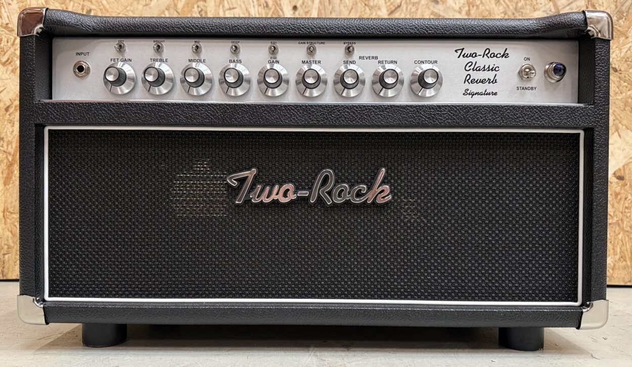 Two Rock head Classic Reverb signature 100 watt, silver panel / knobs