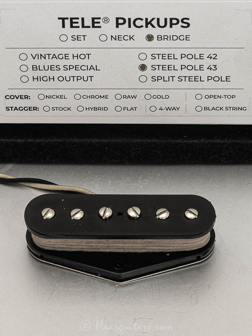 Lindy fralin, Tele, Steel pole 43, bridge, 3 cond wire