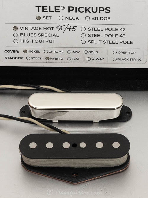 Lindy Fralin, tele, VH, set, hybrid,  bridge +5%, nickel