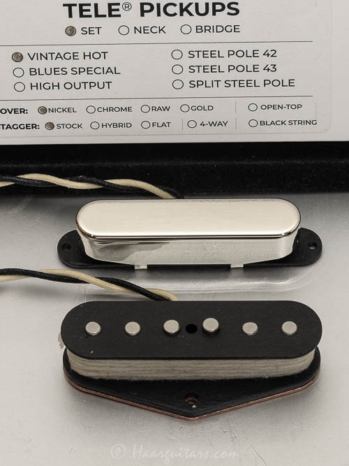 Lindy fralin, Tele, VH, stock, set, nickel